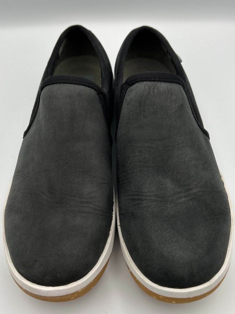 BOGS Kicker Waterproof Loafers Size 7 Slip On Casual Shoes Black Nubuck Leather